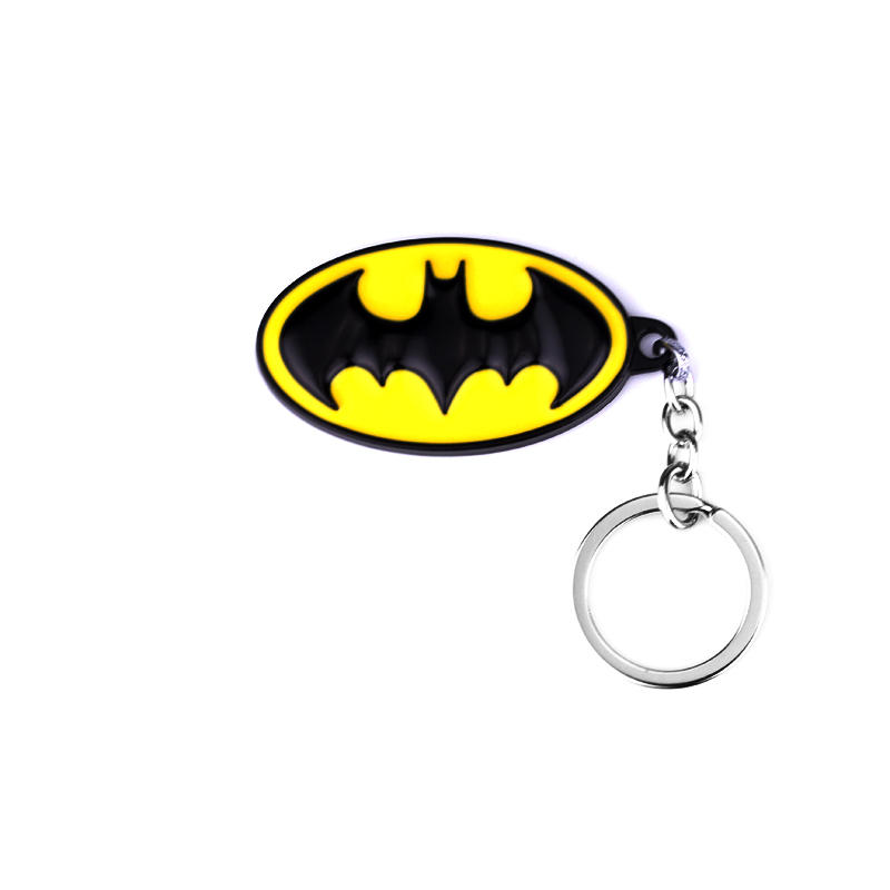 Carabiner Keychain - Creatieve zwart-gele ovale metalen sleutelhanger met