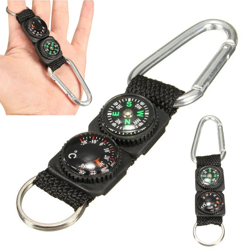 Compass Keychain Mini - 1 st Universele Multifunctionele 3 In