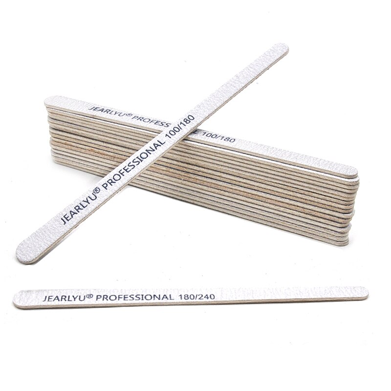 Nail File Titanium - 10/20/100 Stuks Sterke Dikke Houten Nagelvijlen