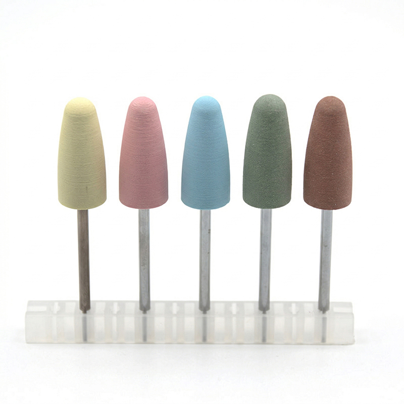 Nail File Titanium - 5 stks/set Siliconen Nagelboren Frees voor