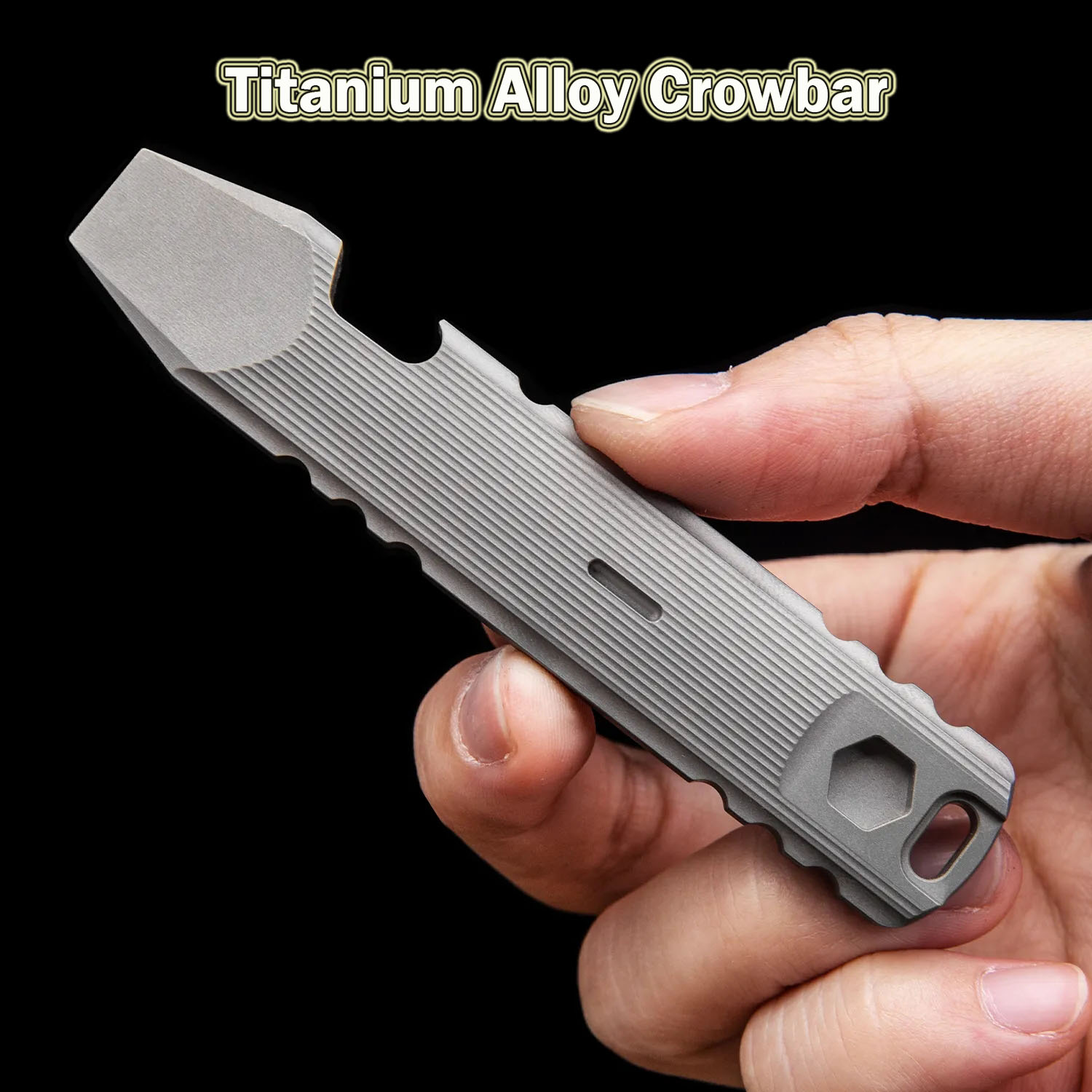 Titanium Pry Bar - 9.4 CM Titanium Legering Koevoet Multifunctionele
