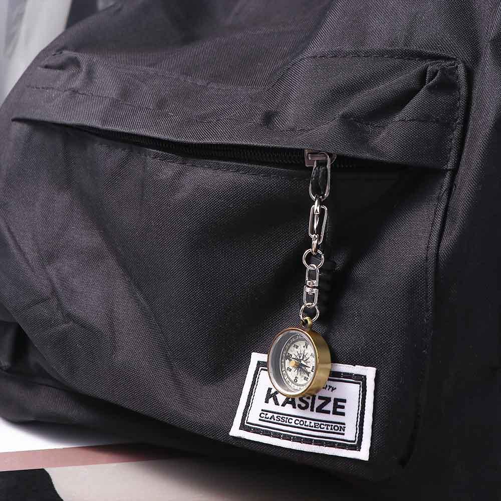 Compass Keychain Mini - 1 STKS Sleutelhanger Zinklegering Vintage Draagbare