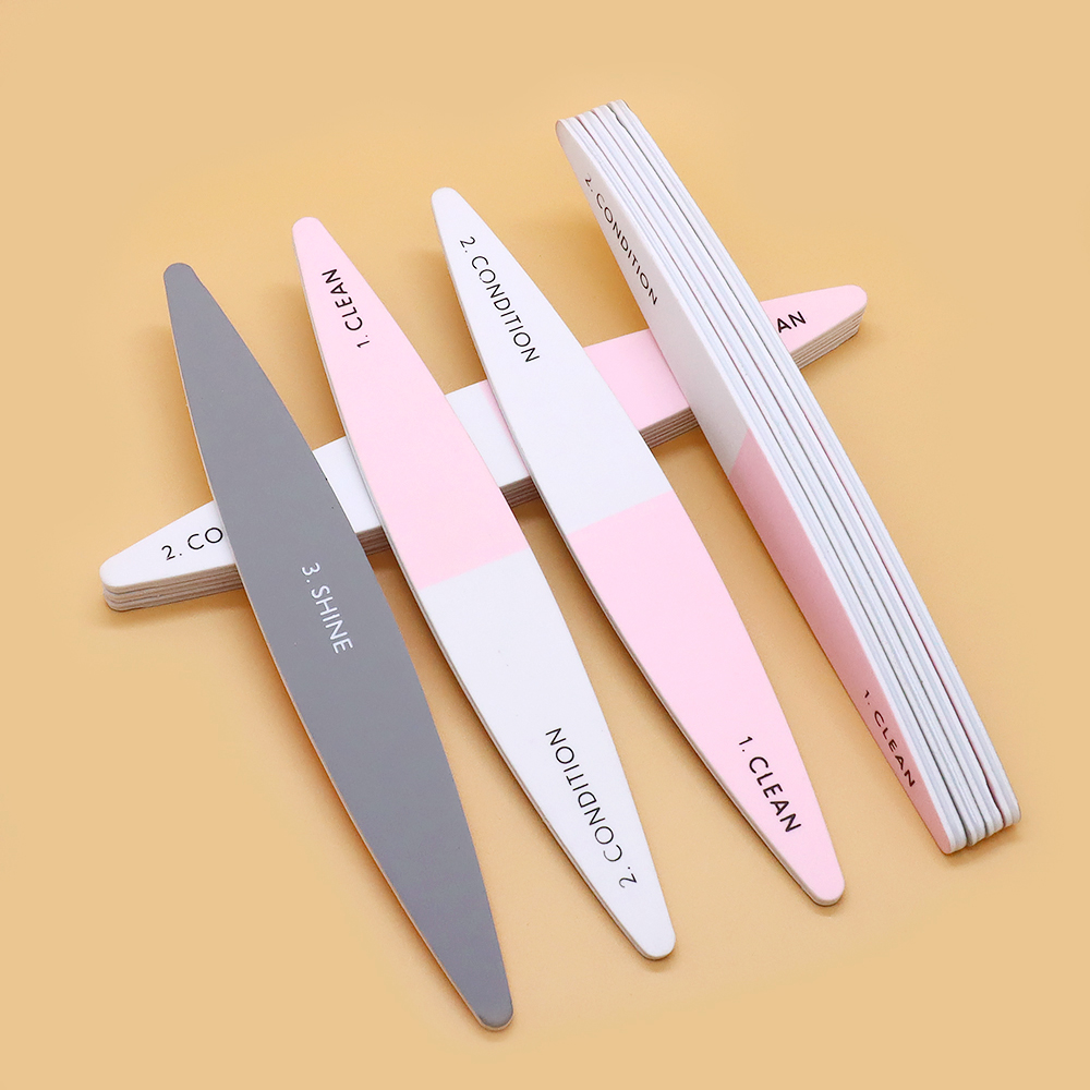 Nail File Titanium - 30 Stuks Driezijdige Nagelbuffer Bestand Strip