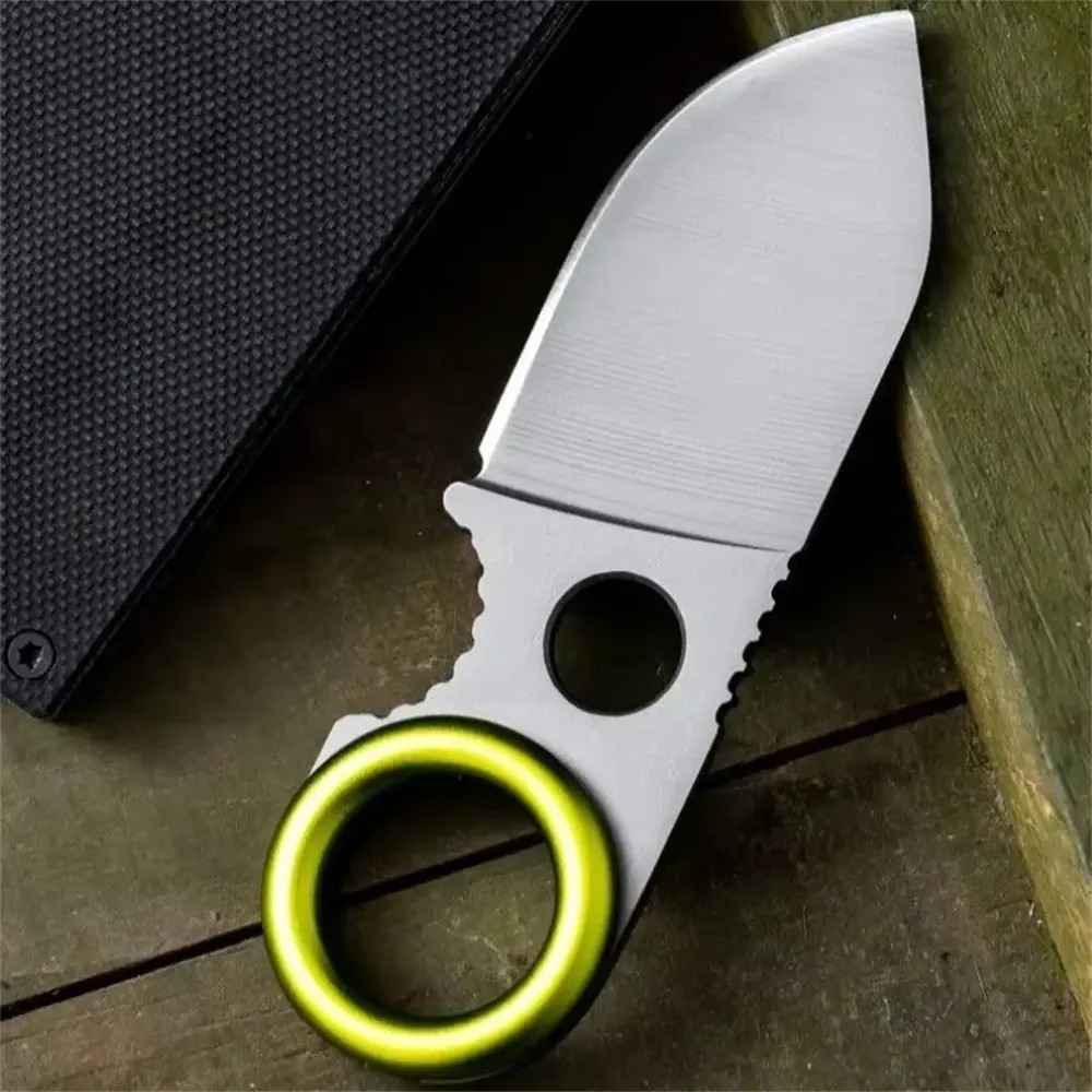 Everyday Carry (Edc) Knife - Mini EDC-ringmes met vast mes, roestvrijstalen