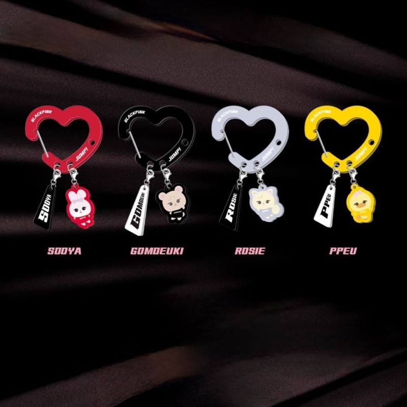 Carabiner Keychain - Zwartroze mooie merchandise met acryl-fanthema Leuke