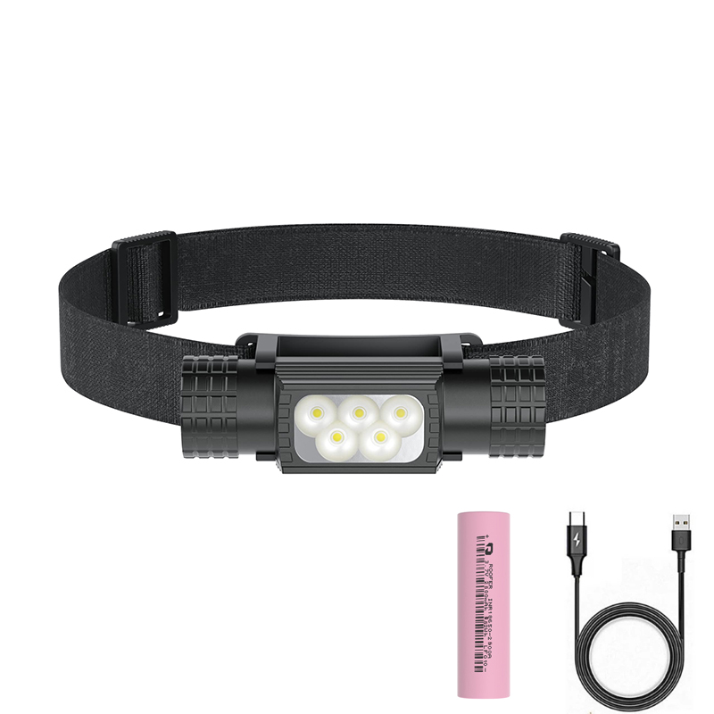 Edc (Every Day Carry - Draagbare USB C Oplaadbare LED-koplamp Zaklampen