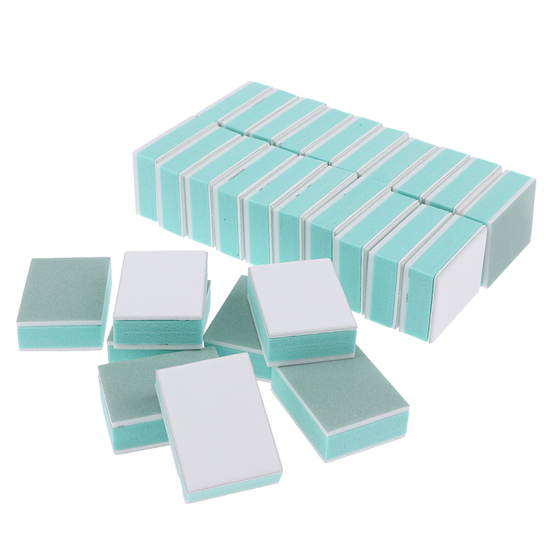 Nail File Titanium - 50 stks/partij Mini Nail Buffer Blok
