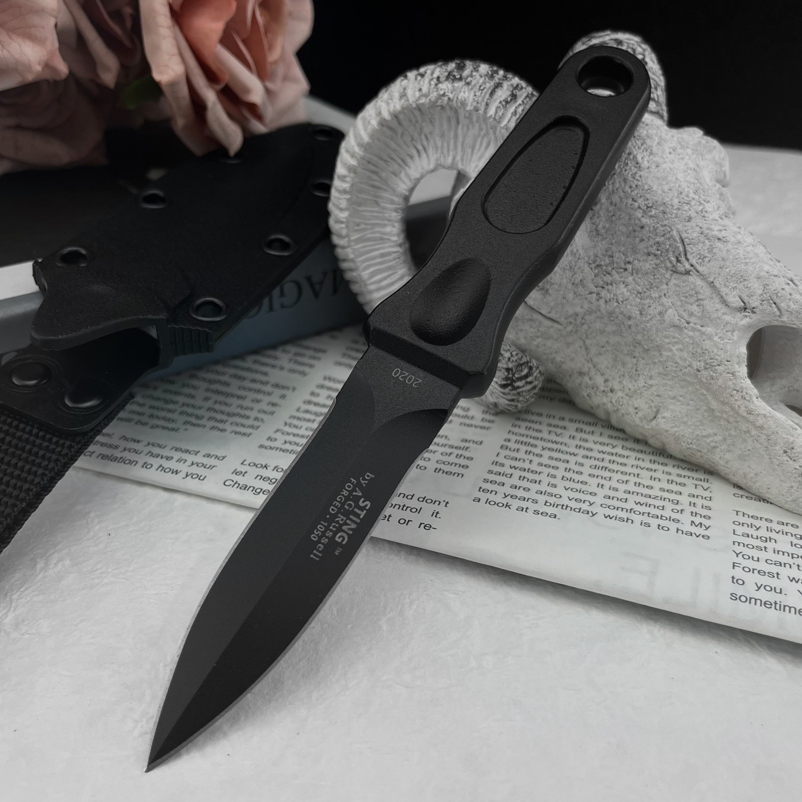Everyday Carry (Edc) Knife - Multifunctioneel vaststaand mes van 8Cr13MoV staal,