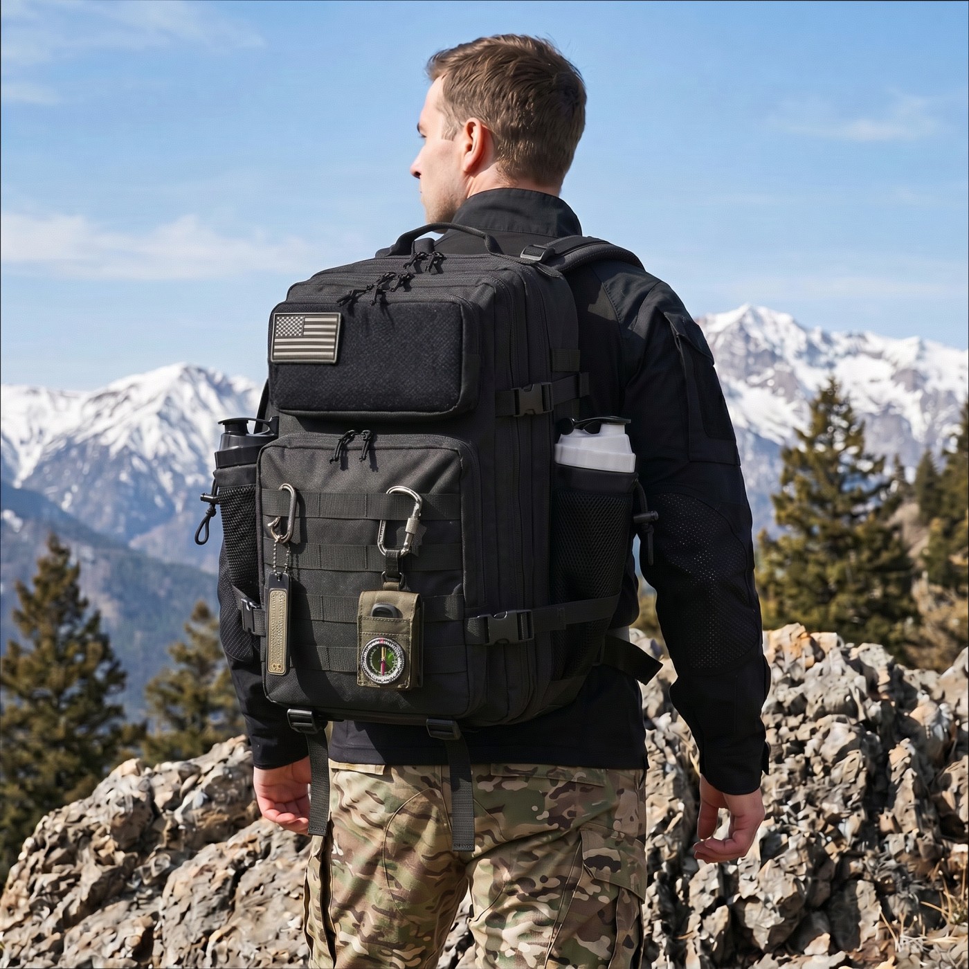 Appendix Carry Edc - 45L Tactische Visrugzak met Grote Capaciteit,