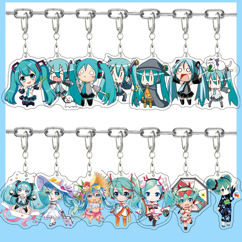Carabiner Keychain - Hatsune Miku Anime Acryl Leuke Figuur