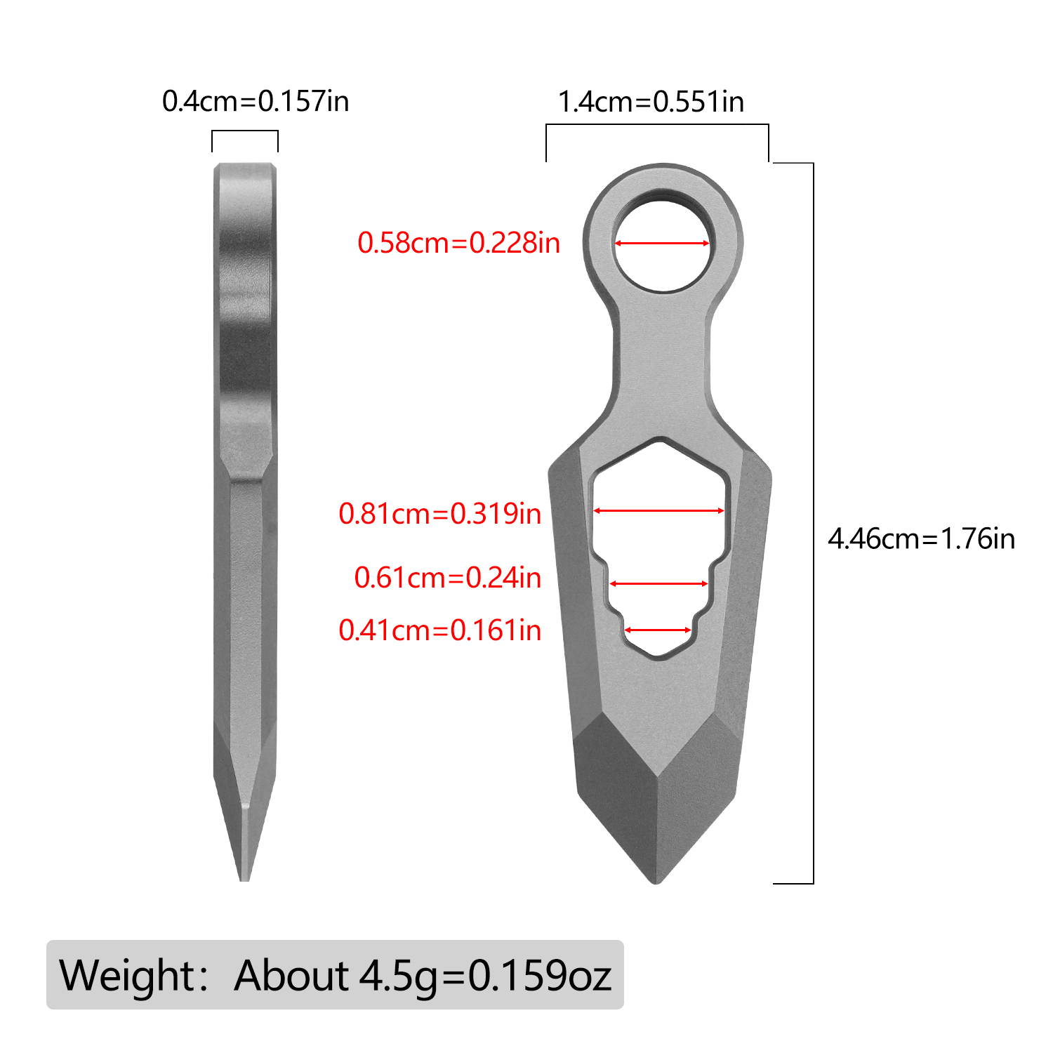 Draagbare titaniumlegering 2 s - Titanium Pry Bar recensie en prijs