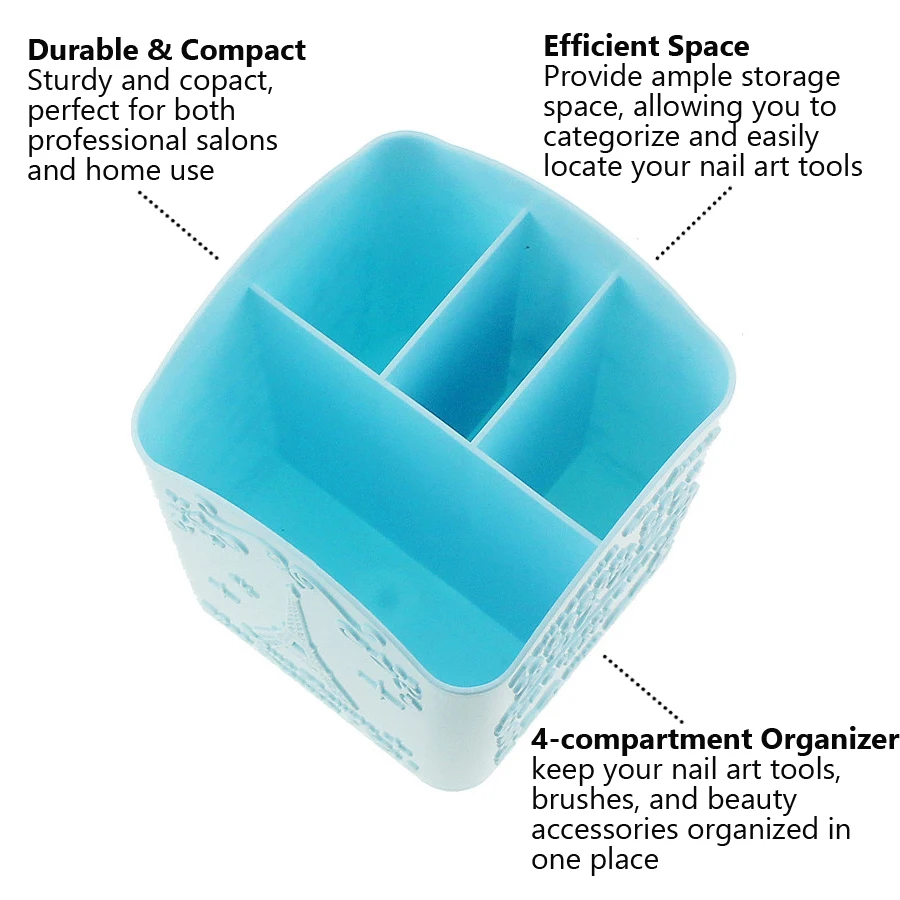 Nagelkunstborstelhouder met 4  - Nail File Titanium recensie en prijs