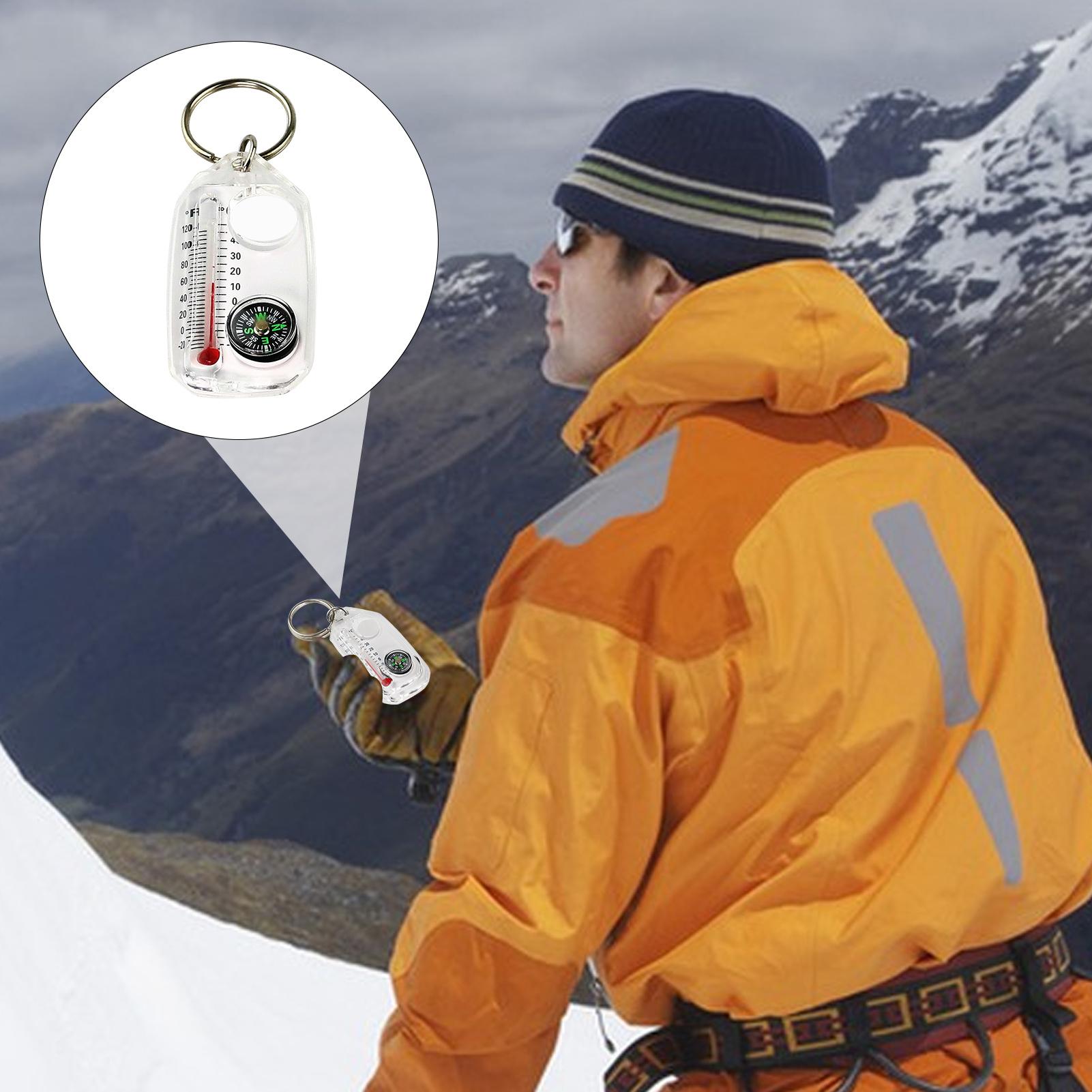 Multifunctionele mini-sleutelh - Compass Keychain Mini recensie en prijs