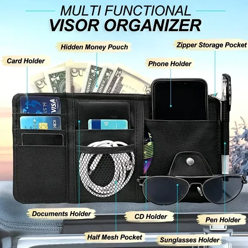 Auto zonneklep organizer multi - Edc Carry Pen recensie en prijs