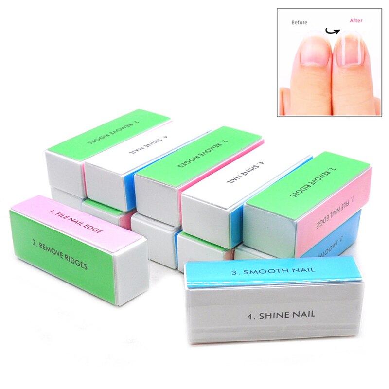 5 stks Kleurrijke Buffing Blok - Nail File Titanium recensie en prijs