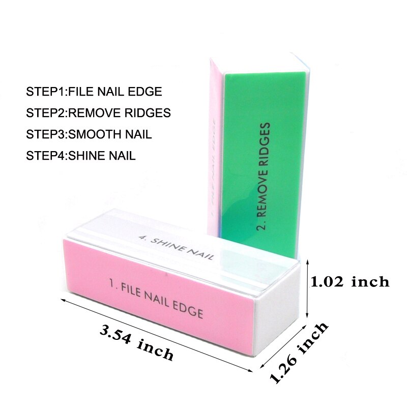 5 stks Kleurrijke Buffing Blok - Nail File Titanium recensie en prijs