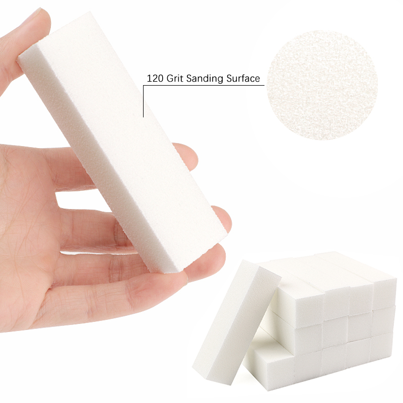2/8/10 Stuks Witte Spons Nagel - Nail File Titanium recensie en prijs