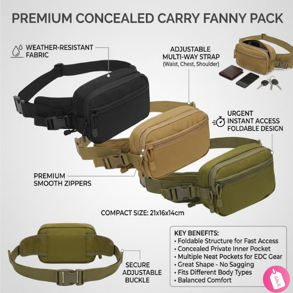 Tactische verborgen draagtas h - Edc Concealed Carry Fanny Pack recensie en prijs