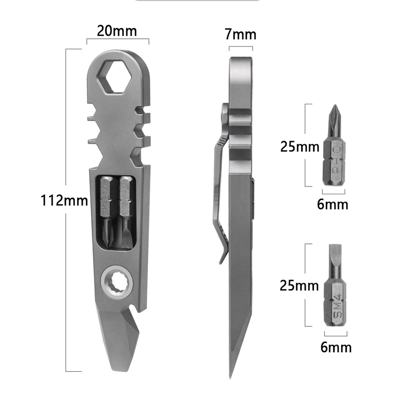 Outdoor draagbare EDC multifun - Titanium Pry Bar recensie en prijs