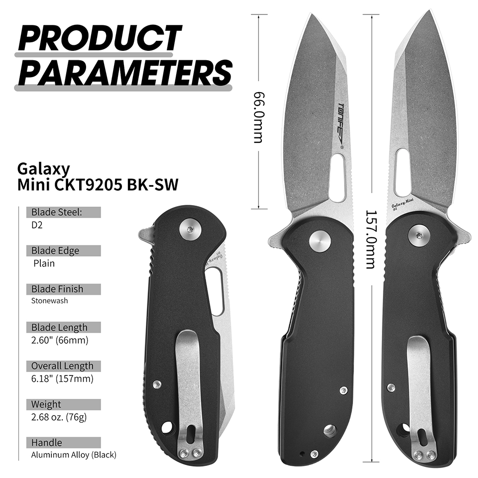 TONIFE Galaxy Mini CKT9205 zak - Everyday Carry (Edc) Knife recensie en prijs