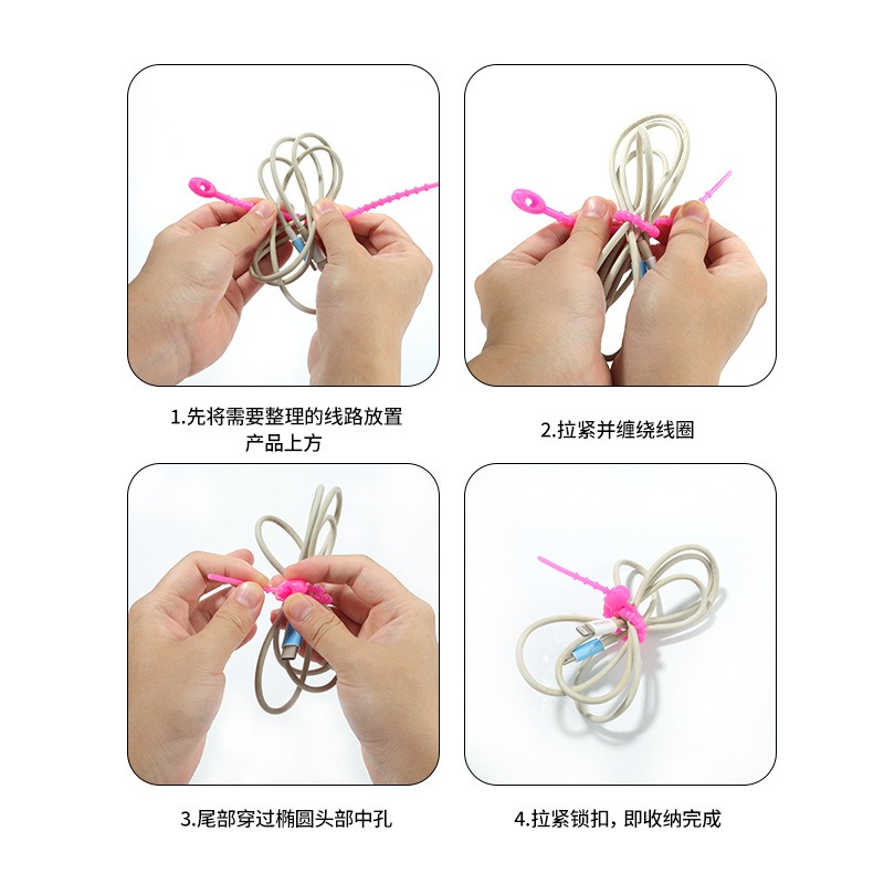 willekeurige kleur 5 stuks mul - Cable Winder Keychain recensie en prijs
