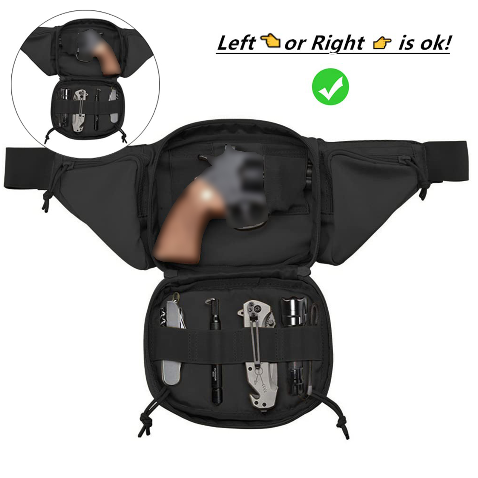 Tactische heuptas pistoolholst - Edc Concealed Carry Fanny Pack recensie en prijs