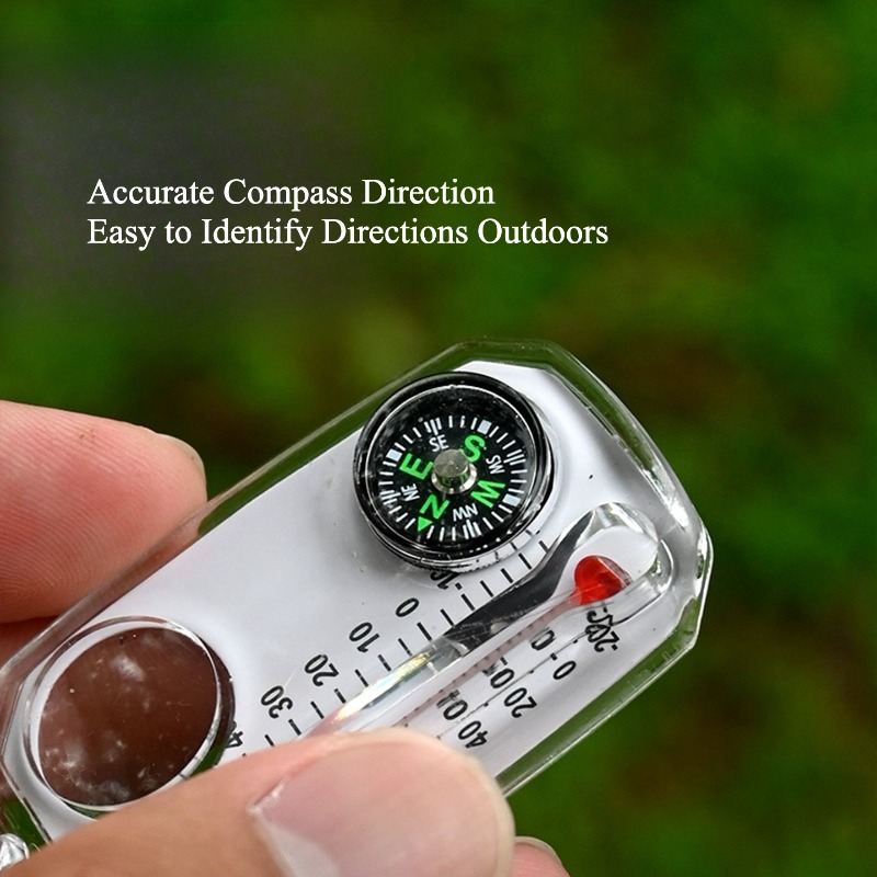 Outdoor overlevingskompas sleu - Compass Keychain Mini recensie en prijs