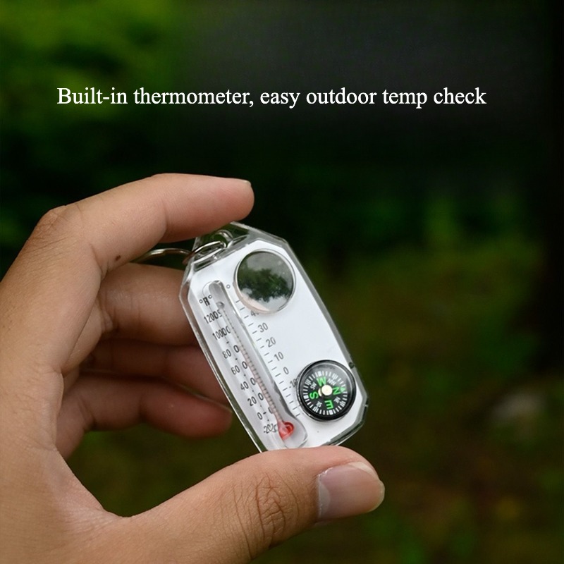 Outdoor overlevingskompas sleu - Compass Keychain Mini recensie en prijs