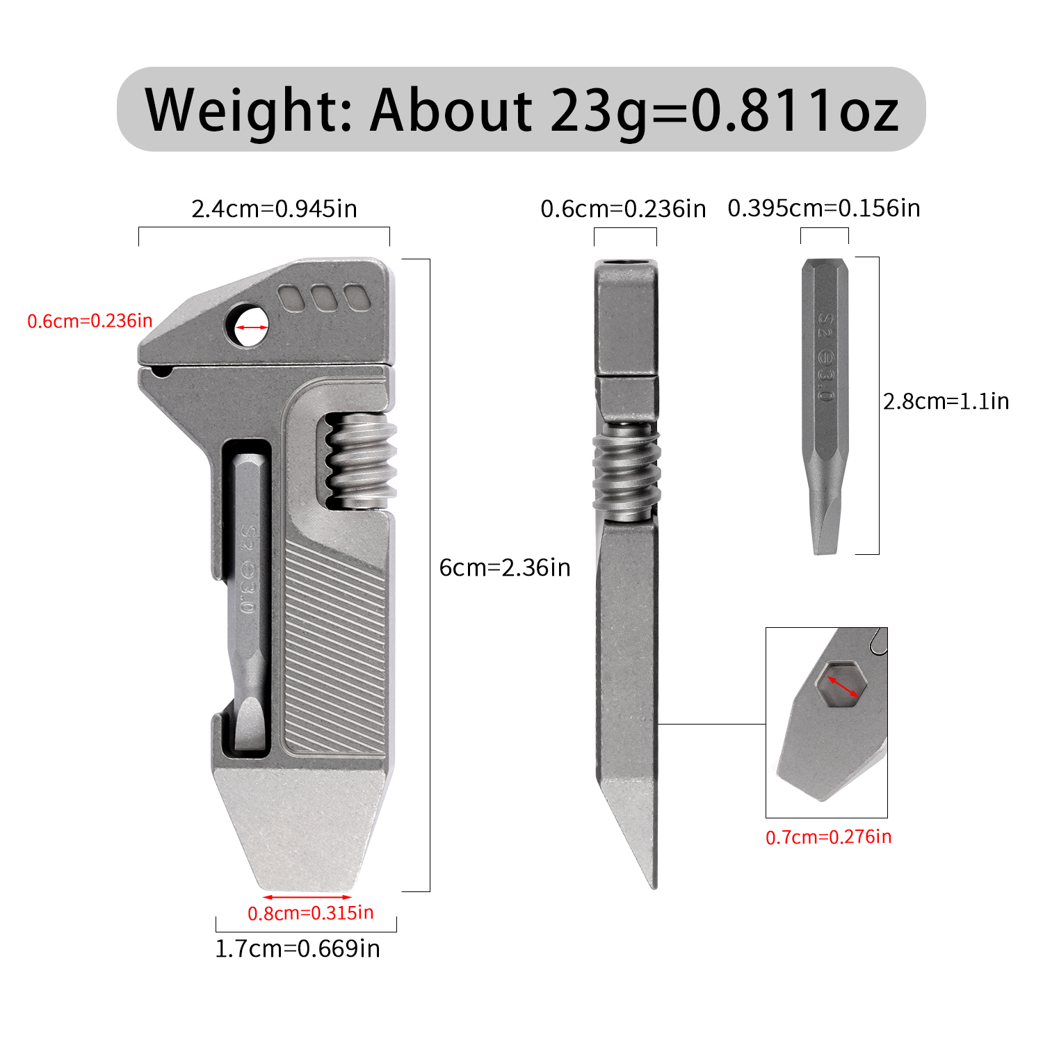 Titaniumlegering Mini EDC Mult - Edc Everyday Carry Gear recensie en prijs
